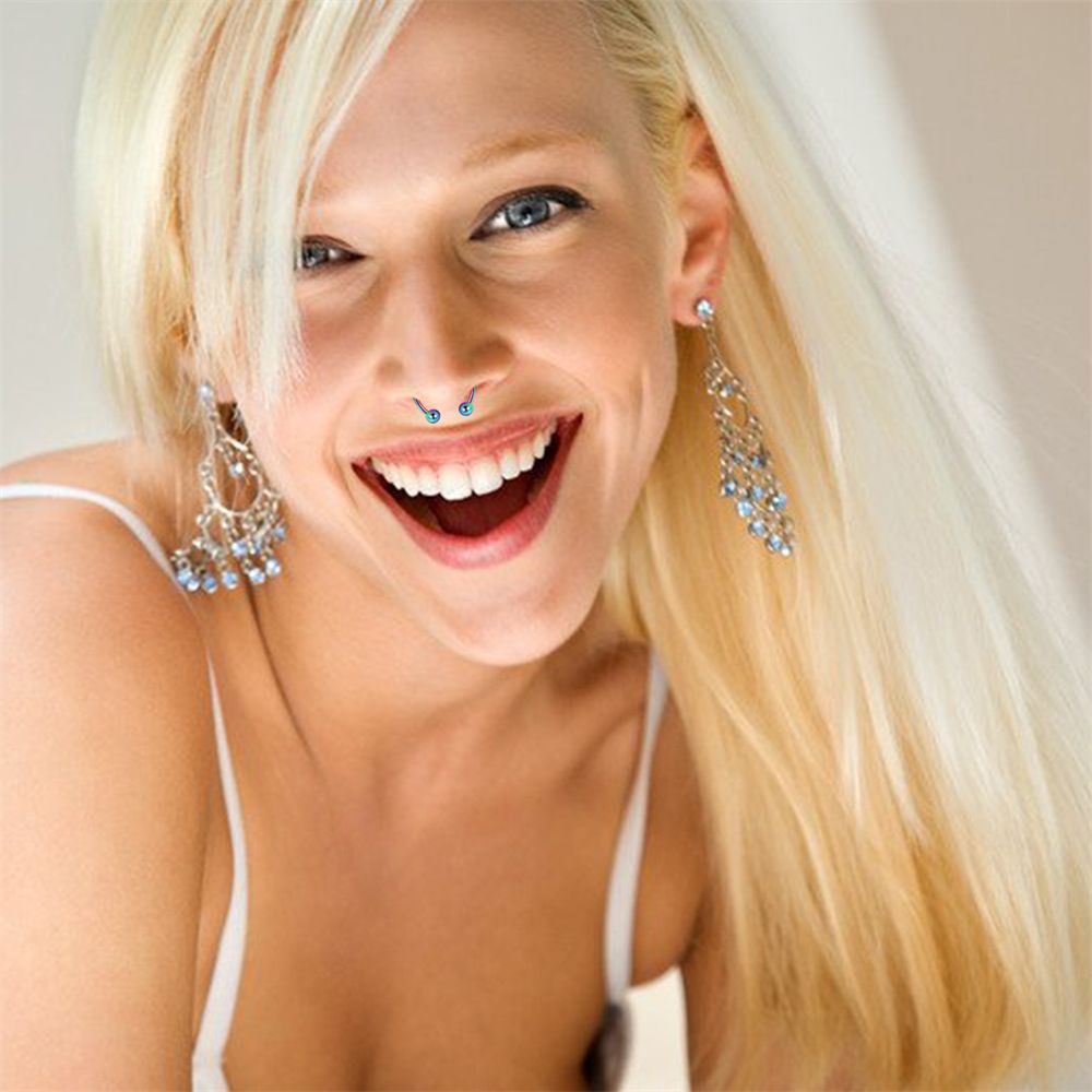 Khuyên Mũi Bằng Thép Không Gỉ 316L Từ Tính Không Cần Xỏ Khuyên Mũi Thời Trang Dành Cho Nữ