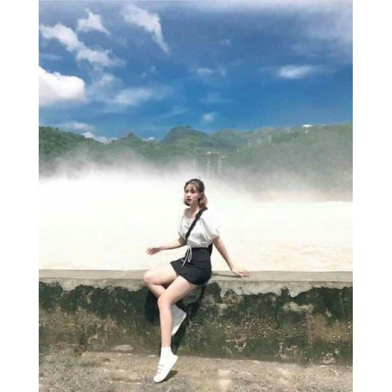 [ SIÊU SALE 42% ] [Rẻ Vô Địch] Áo Croptop Dây Rút Basic(Hàng Có Sẵn, Ảnh Thật) | BigBuy360 - bigbuy360.vn