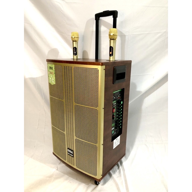 Loa Kéo Karaoke DBA 1291 Bass 30- Âm thanh cực sống động, Kèm 2 Micro Kim loại UHF xịn