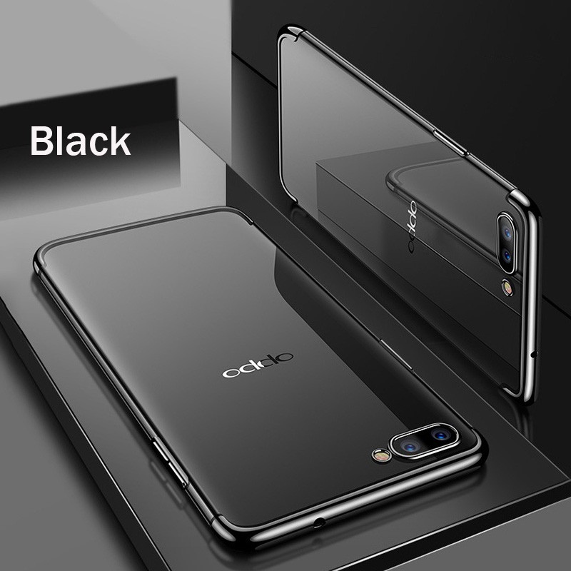 Ốp lưng OPPO A3S/ A7/ A5S/ A83/ A71/ A57/ A39/ F1 Plus/ F3 Plus Soft TPU Cover Plating Clear Casing | BigBuy360 - bigbuy360.vn