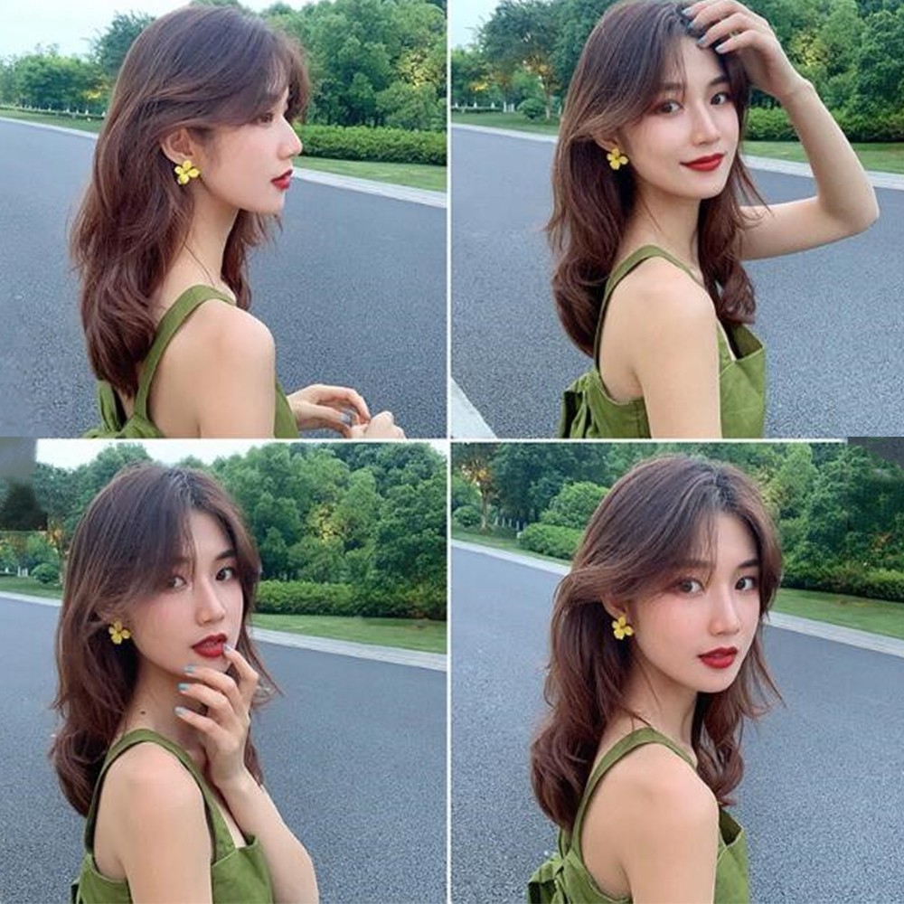 Khuyên Tai Hình Cánh Hoa Phong Cách Boho