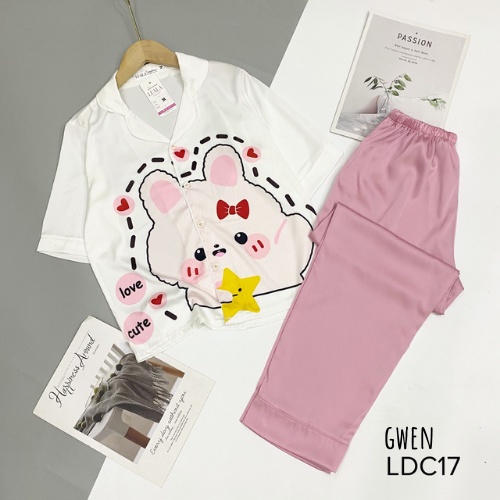 Đồ bộ pijama lụa Latin cao cấp mịn mát, đồ bộ mặc nhà cao cấp. | BigBuy360 - bigbuy360.vn