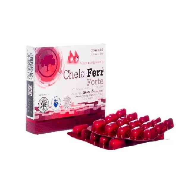 Chela Ferr Forte – Bổ sung sắt hữu cơ cho bà bầu, cải thiện thiếu máu do thiếu sắt không gây táo bón (30 viên)