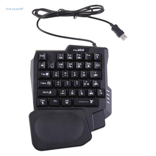 Bàn phím chơi game 35 phím có dây màu sắc dạ quang