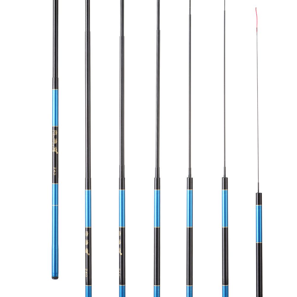 Cần câu cá cầm tay siêu nhẹ 1.8m 2.1m 2.4m 2.7m 3.6m tùy chọn