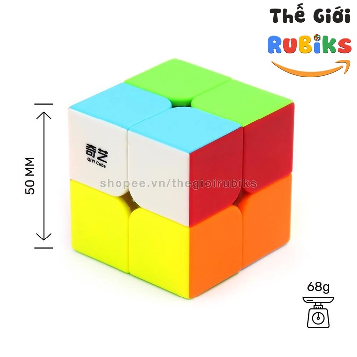 Rubik 2x2 QiYi QiDi S Khối Lập Phuong Rubic 2x2x2 2 Tầng Đồ Chơi Thông Minh