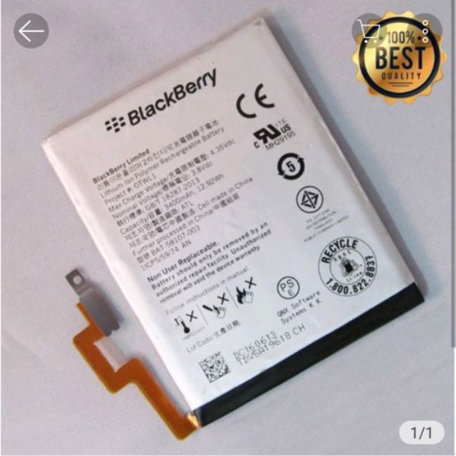 Pin blackberry pass port Q30 dung lượng 3400mAh