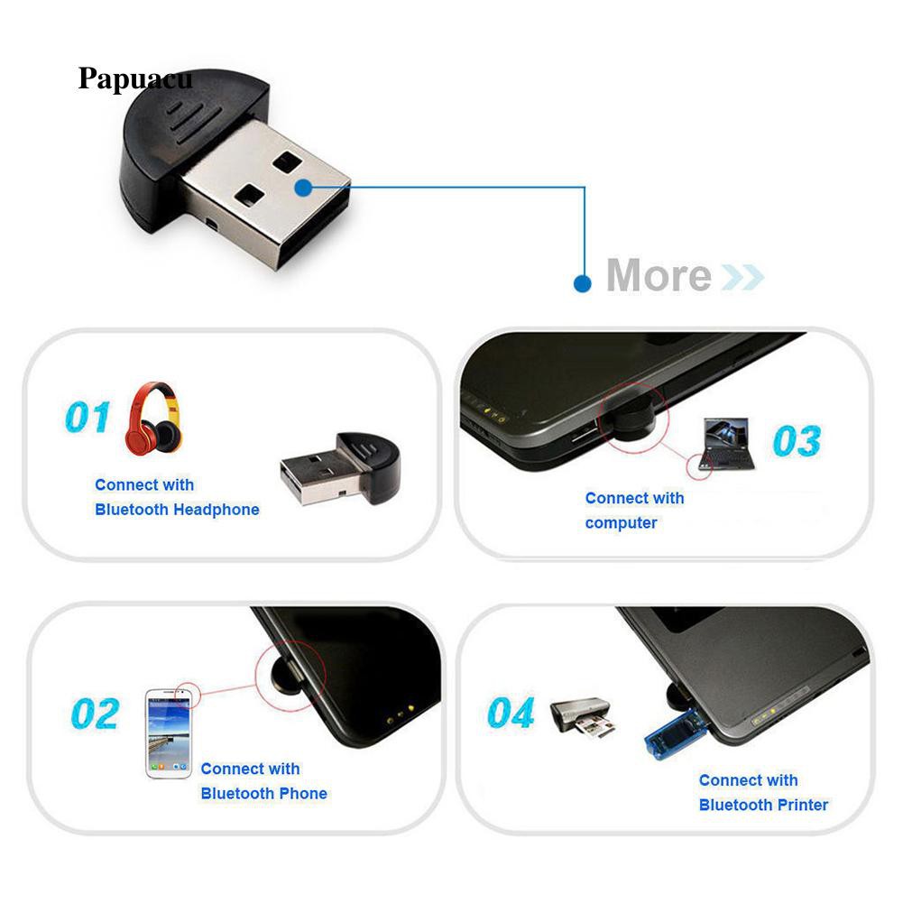 Đầu nối thu phát tín hiệu không dây cổng USB kết nối USB Bluetooth V2.0 cho máy tính