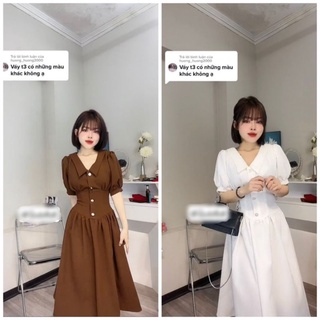Đầm công sở tay bồng sang chảnh