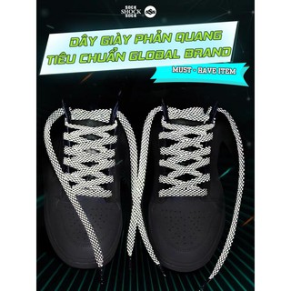 Một Đôi Dây Giày Thể Thao 🚛 FREESHIP 🚛 Cao Cấp Phản Quang Dây Dẹt Đủ Màu Loại Trơn 120cm