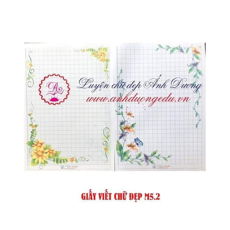 Combo 20 tờ Giấy hoa Ánh Dương 4 ô li 2,5x2,5mm