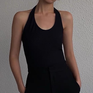 Áo yếm nữ ôm body kiểu dáng ôm cổ không tay phong cách cá tính KOBIT