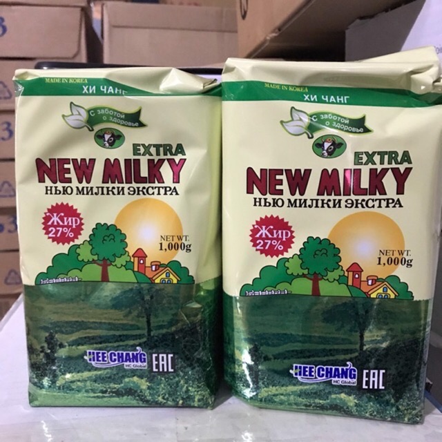 SỮA BÉO NGA NEW MILKY GÓI 1kg về hàng