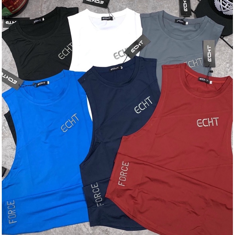 [sale sốc] áo tank top gym nam ECHT,áo ba lỗ thun nam.