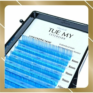 Xanh Dương Nhạt - Mi Lụa Màu Classic 0.07 Mix Size (14 line)