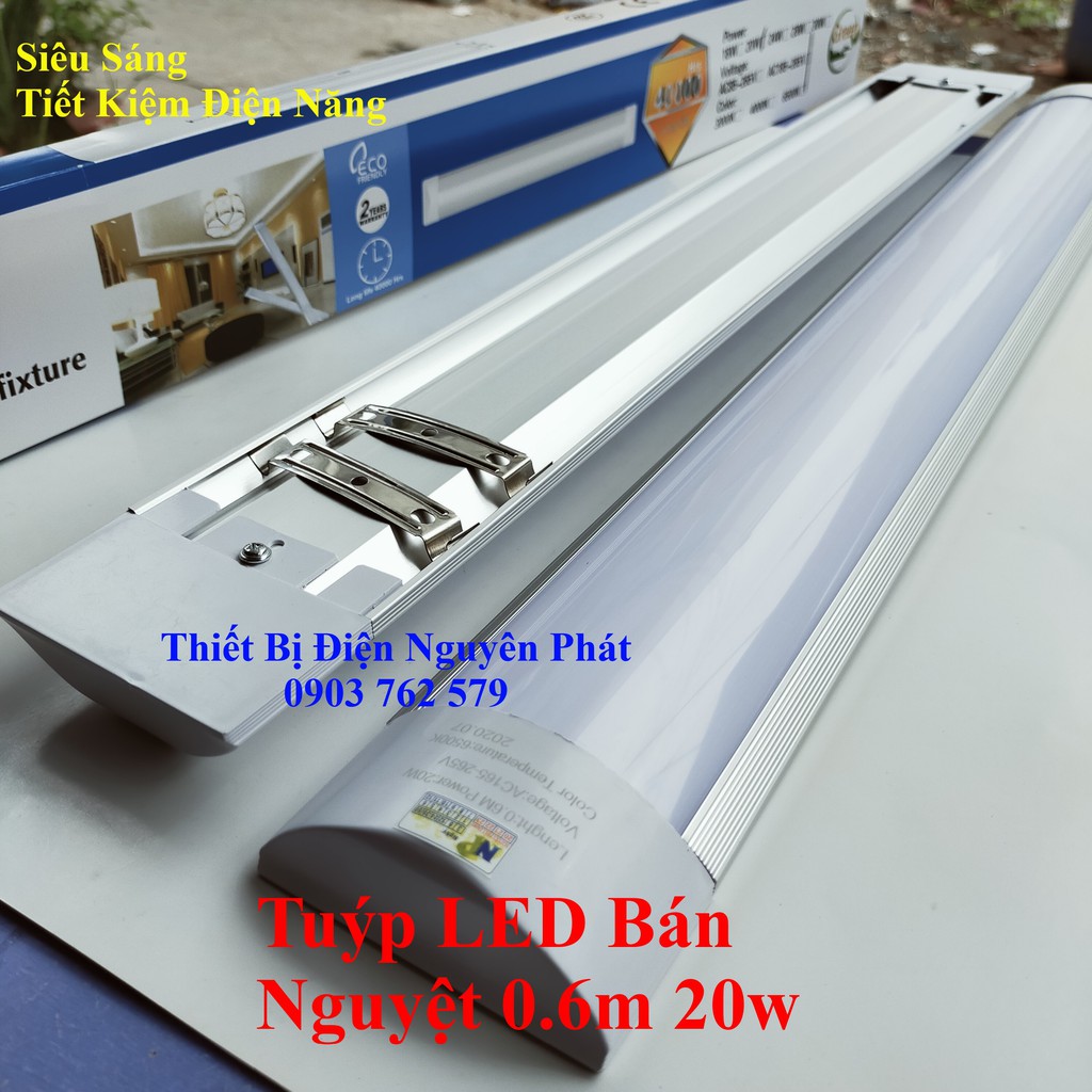 Bộ Tuýp LED bán nguyệt 0.6m 20w Siêu sáng tiết kiệm điện