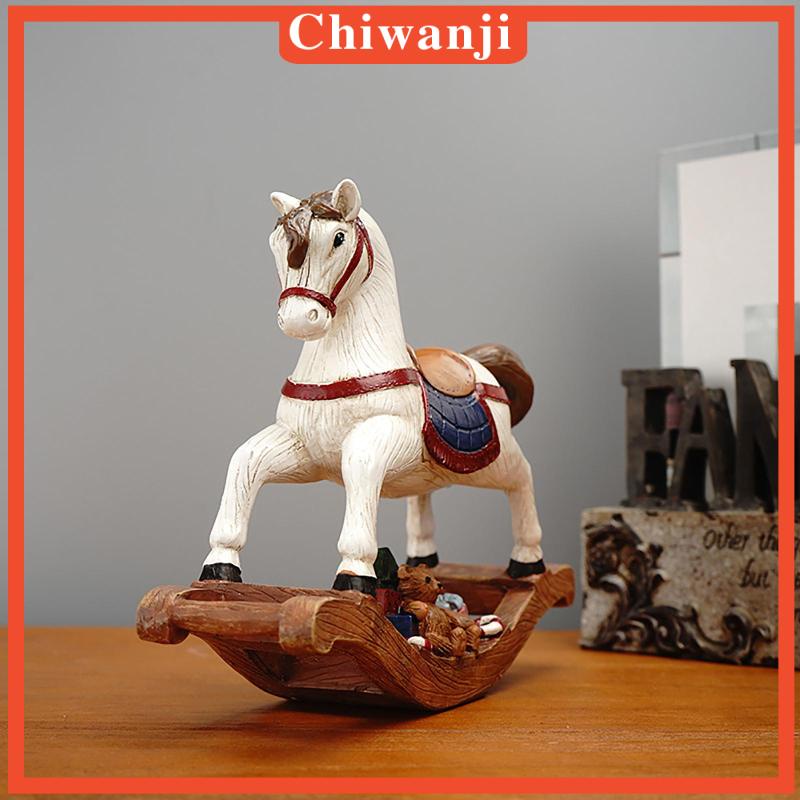 Mô Hình Ngựa Bập Bênh Bằng Nhựa Resin Phong Cách Bắc Âu Trang Trí Phòng Khách