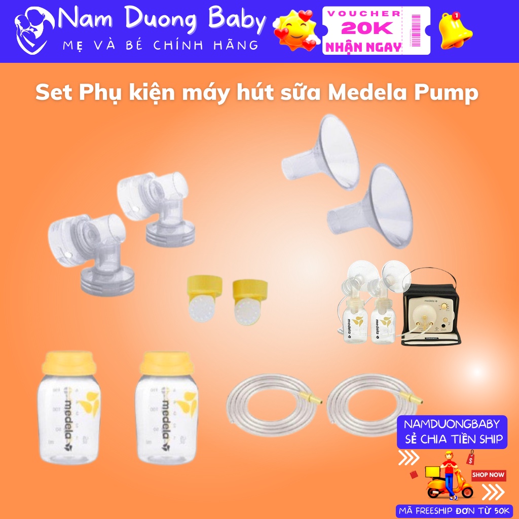 Phu kiện máy hút sữa Medela Pump - Set phụ kiện nguyên bộ cho máy hút sữa Pump In Style Advanced