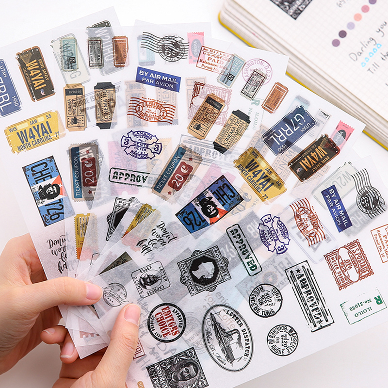 Sticker Dán Trang Trí Nhật Bản Hình Cô Gái Xinh Xắn