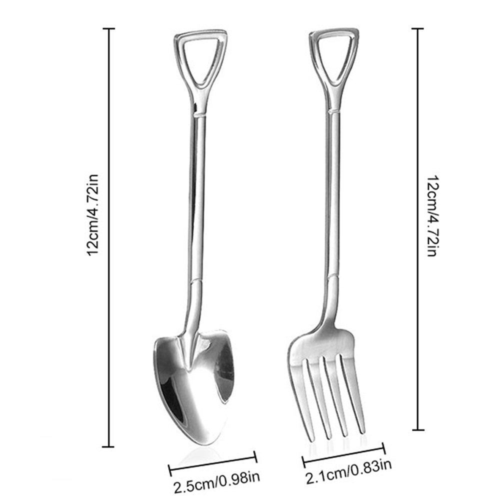 Muỗng/Nĩa Ăn Hình Cây Xẻng Tiện Dụng