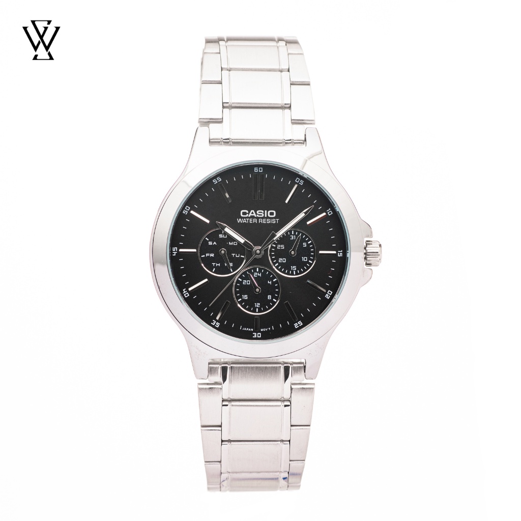 Đồng Hồ Quartz Nam Casio WATCHSTORE MTP-V300D-1AUDF Thiết Kế Mặt Kính Khoáng 41.5mm, Dây Kim Loại Và Vỏ Thép Không Gỉ