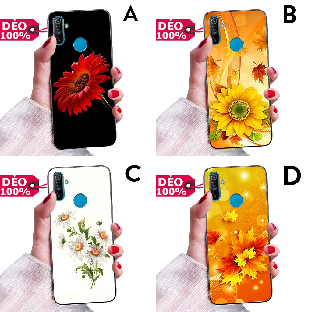 ỐP LƯNG DẺO REALME C3 / C3I ĐỦ DÒNG HÌNH NỀN BÔNG HOA XINH XẮN PHỦ BÓNG NHƯ GƯƠNG