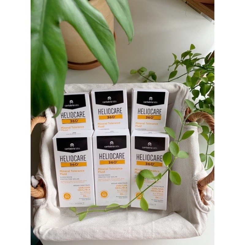 Kem chống nắng Heliocare 360 Water Gel/Mineral Tolerance/Pigment Solution Fluid SPF50+ 50ml