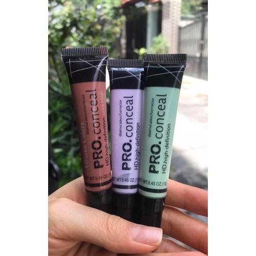 Che khuyết điểm 3 màu xanh,đỏ,tím Vivian Color Pro.conceal