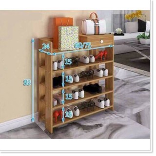KỆ ĐỂ GIÀY DÉP 5 TẦNG [KỆ GỖ]