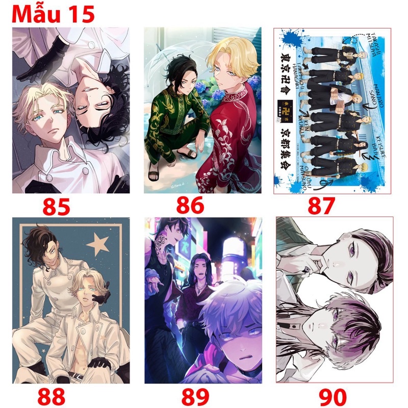 Ảnh poster treo takemichi ,mikey ,takashi mitsuya , tachibana naoto/ tranh ảnh tokyo revengers