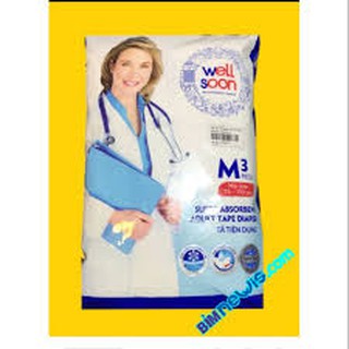 Bỉm người lớn cao cấp well soon ML3 dành cho phụ nữa sau sinh và người già (shop Chuongvang)