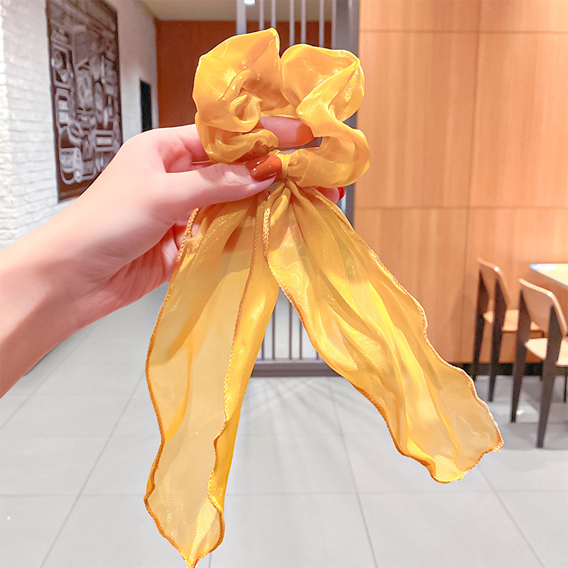 Dây Buộc Tóc Đính Nơ Ruy Băng Xinh Xắn