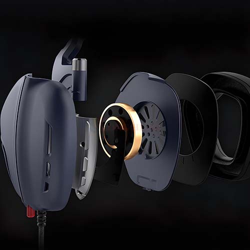 Tai nghe chụp tai có dây Gaming Havit H2019U - Hàng chính hãng - Âm thanh vòm 3D, đệm tai êm ái, khử tiếng ồn tự động