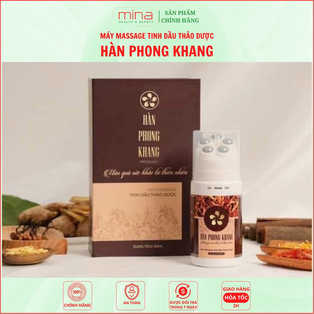 Máy Massage tinh dầu thảo dược Hàn Phong Khang giảm đau mỏi vai gáy, xương khớp, tê bì chân tay