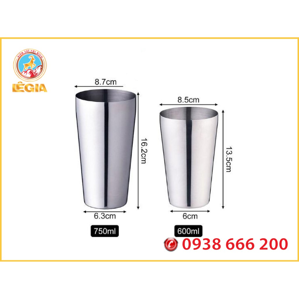 BÌNH LẮC SHAKER 2 MẢNH 600/750ML
