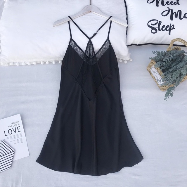 QQ8640 VÁY NGỦ LỤA SEXY | BigBuy360 - bigbuy360.vn