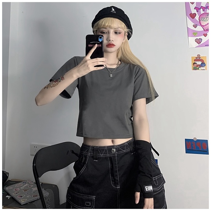 Áo Lửng Màu Trơn Phong Cách Hàn Quốc Thời Trang Cho Nữ