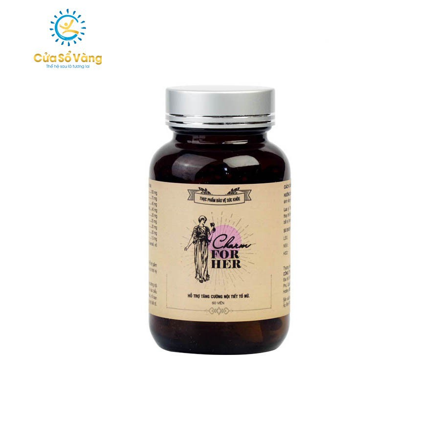 Charm For Her  Cửa Sổ Vàng Tăng Cường Nội Tiết Tố Nữ, Giảm Các Triệu Chứng Tiền Mãn Kinh