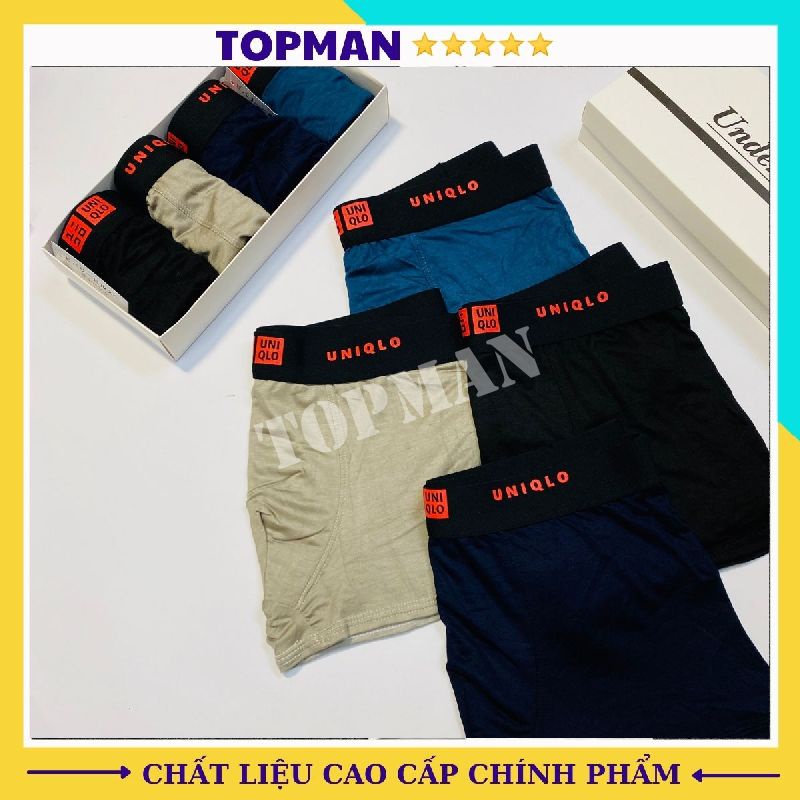 Quần Lót Nam quần sịp đùi boxer nam chất thun lạnh thoáng mát co dãn 4 chiều mặc cực êm | TOPMAN