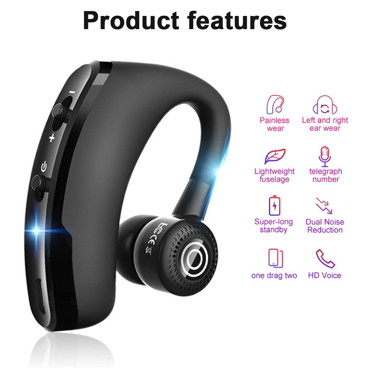 Tai Nghe Bluetooth 5.1 V9 Không Dây Cho Điện Thoại