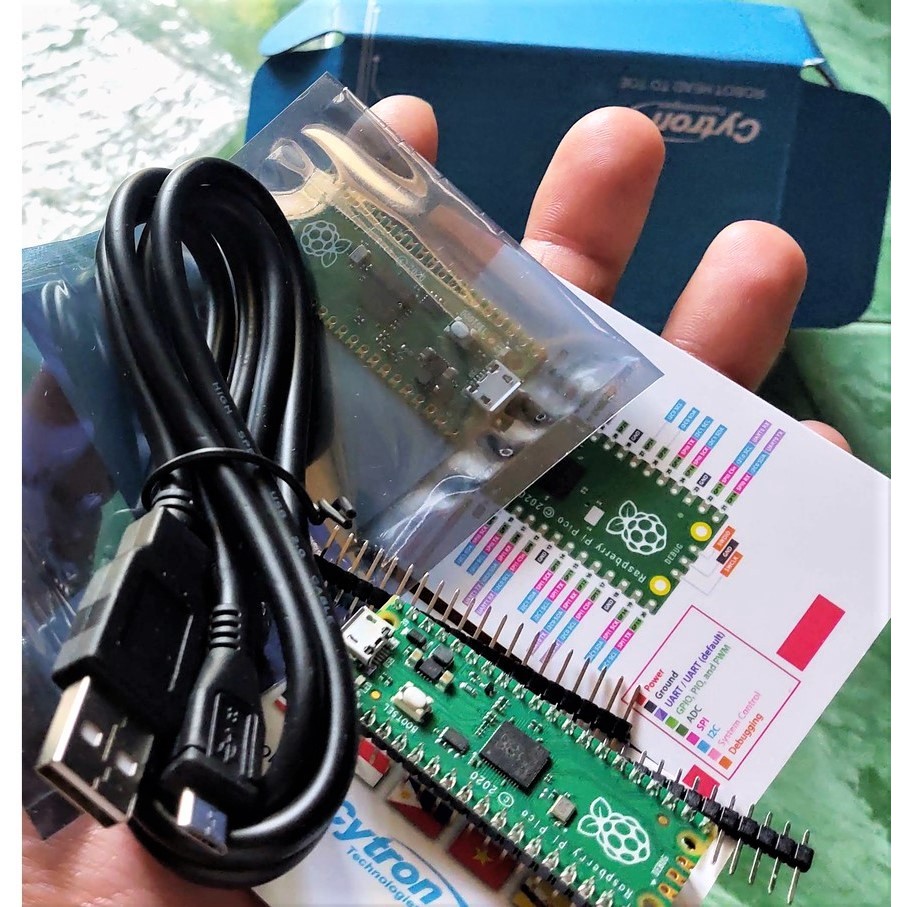 Raspberry Pi Pico  -  Đã Hàn Sẵn Header Tặng cáp micro USB