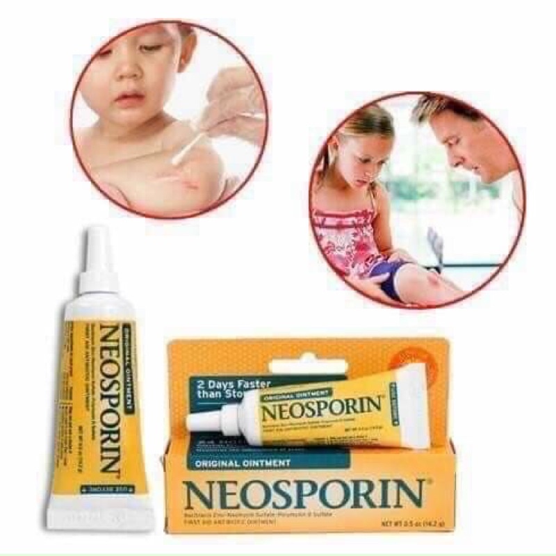 Kem Mỡ Kháng sinh Hỗ Trợ Vết Thương bỏng Neosporin Original Ointment 28.3g