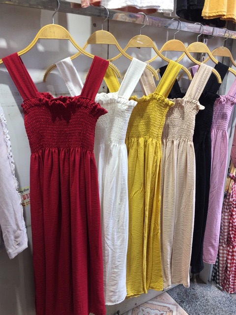 VÁY 2 DÂY CHUN BO NGỰC