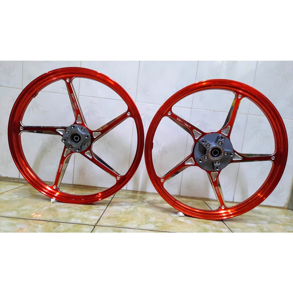 Mâm CNC Xmode kiểu K9 loại cao cấp dùng cho Exiter 150-155 bản 1.6 trước sau