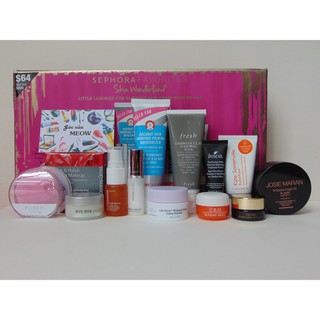 TÁCH SET dưỡng da Sephora Favorites Skin wonderland 2017 máy rửa mặt Foreo play, kem dưỡng Sunday Riley, kem mắt Tarte