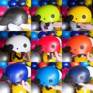 Mũ Bảo Hiểm Sơn Màu Trơn Có Lỗ Thông Giõ Cap Cấp