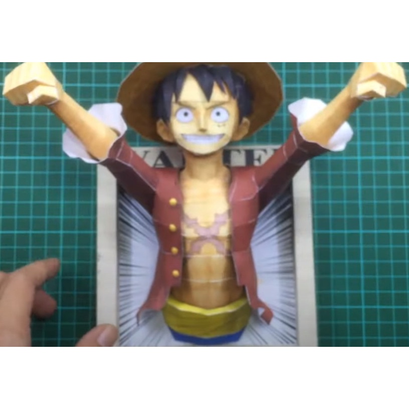 Mô hình giấy One Piece Luffy Mũ Rơm dạng khung ảnh