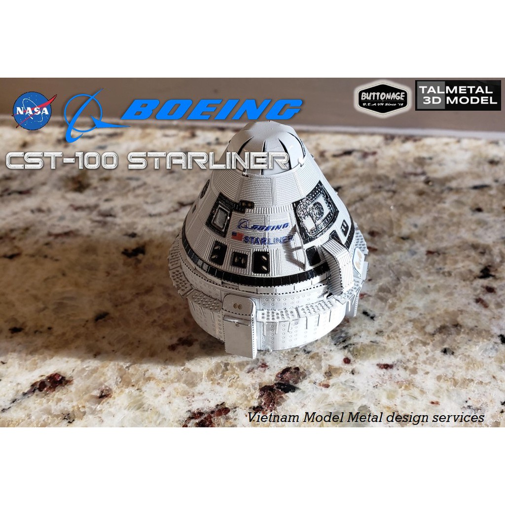 Mô Hình Lắp Ráp 3d Tàu vũ trụ  Boeing CST-100 Starliner