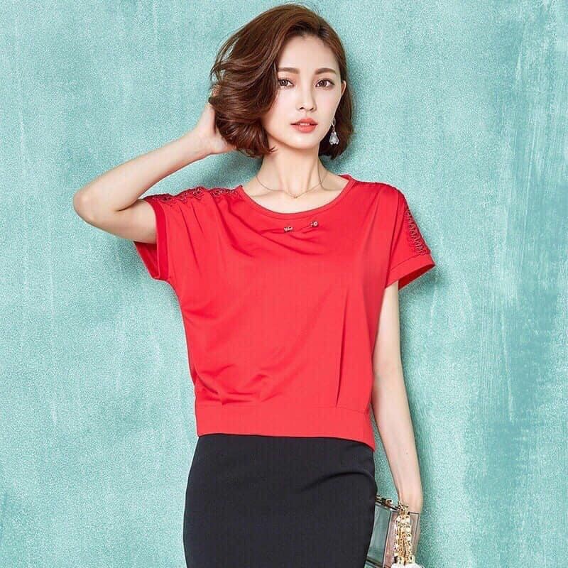 A9031 - Áo chiffon nữ ngắn tay hàng nhập