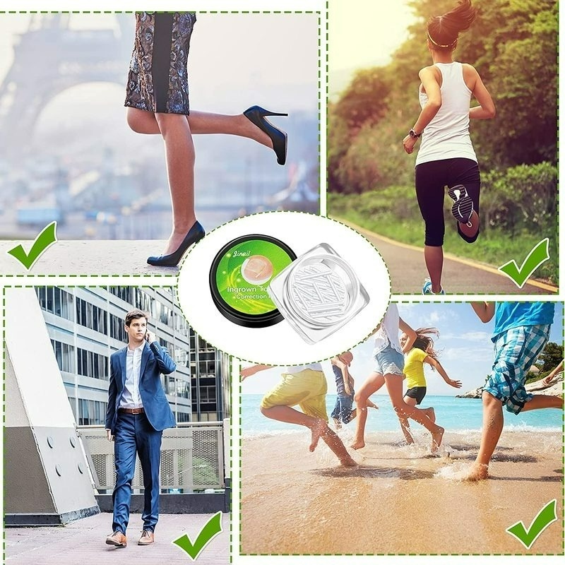 Hộp 1 Hộp Miếng Đệm Co Giãn Chỉnh Sửa Móng Chân Mọc Ngược Trong Suốt Dùng 1 Lần